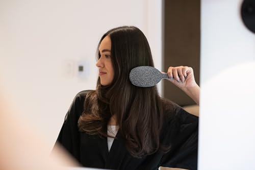 FRAMAR Glitter Hair Brush Detangler, Detangling Hairbrush For Women, Wet Hair Brush For Girls, Hair Detangler Brush, Wet Hairbrush, Hairbrushes, Girls Hairbrush Detangler, Reduces Frizz - Black - color: Glitter - Black