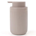 BosilunLife Dish Hand Soap Dispenser - Khaki Liquid Pump Soap Dispenser for Bathroom Decro 12oz Ceramic Kitchen Dish Dispenser with Rust-Proof Liquid Pump Modern Refillable Lotion Bottles - color: Khaki Lotion Pump