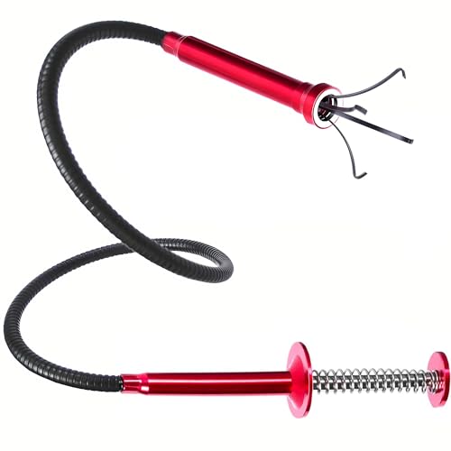 Flexible Magnetic Pickup Tool,Bendable Grabber Tool with 4 Claws & Strong Magnet – Flexible Claw Pick-Up Reacher for Narrow Spaces, Engine Bay, Sink, Drain, Jewelry, Keys, Metal Objects（28 Inch - size: 28.2 inch
