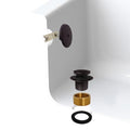 Westbrass A931K-12 Universal 1-3/8" Fine Thread Tip-Toe Bathtub Drain Plug Trim Set with One-Hole Overflow Faceplate and 1-1/2" Adapter Bushing, Oil Rubbed Bronze - color: Oil Rubbed Bronze