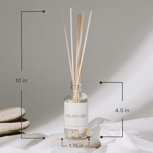 Sweet Water Decor Luxury Getaway Reed Diffuser Set - Room Diffuser with Leather, Amber & Musk Scent - Reed Diffuser for Bathroom Lasts for 4 Months - Home Diffuser with Premium Fragrance Oils - style: Luxury Getaway