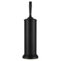 Black Toilet Brush and Holder Set, Stainless Steel Toilet Brush for Bathroom,Heavy Duty Black Toilet Bowl Brush and Holder,Deep Cleaning Modern Toilet Cleaner Brush -Space Saving, Covered Brush - color: Black