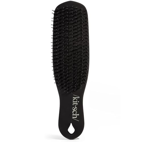 Kitsch Scalp Renewal Brush - Exfoliating & Scalp Massager for Hair Growth, Gentle Head Massage Brush to Remove Buildup, Boost Circulation & Relaxing Head Scrubber for Washing Hair - Black - color: Black