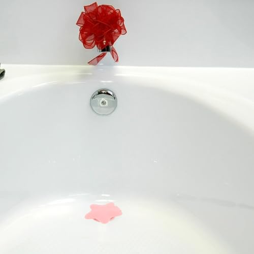 3pcs Silicone Bathtub Drain Stoppers with Star Pattern, General Tub Hair Stopper for 2.9-3cm Basin Hole, Leak-Proof Bath Plug Set for Residential and Commercial Bathrooms