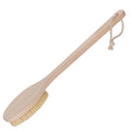 REDECKER Beechwood Bath and Shower Brush - Boar Bristle Back Brush Shower - 17-3/4 inch Handle for Hard-to-Reach Areas - Natural Pig Bristle Fibers Remove Dead Skin - Long Handled Bristle Shower Brush - size: 17-3/4-Inches