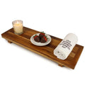 EcoDecors, 34 inch, Bath Tray for Tub, Bath Tub Tray Wood, Bathtub Table, Caddy for Bathtub in Natural Teak - style: 34"- No Handles