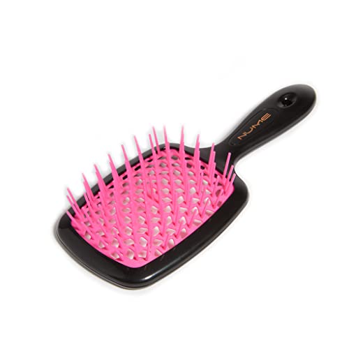 NuMe Scalp Massage Brush for Wet and Dry Hair | Scalp Massager Shampoo Brush Scalp Care Brush, Shower Brush Scalp Scrubber Exfoliator with Soft Silicone Bristles for Dandruff Removal, Hair Growth - color: Pink