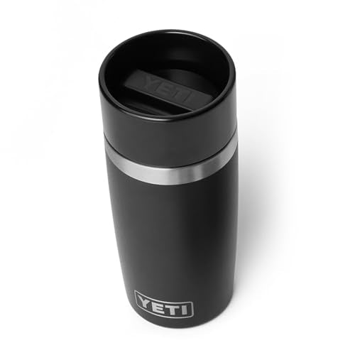 YETI Rambler 12 oz Travel Bottle, Stainless Steel, Vacuum Insulated with Leakproof Commuter Cap, Black - color: Black, size: 12 Ounces