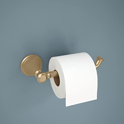 Delta Single Post Toilet Paper Holder | Champagne Bronze | Wall Mount | Cassidy Bathroom Accessories - color: Champagne Bronze