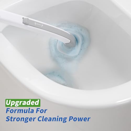 oshang 28 Count Toilet Brush Refills, Toilet Refill Pads, Disposable Toilet Brush Heads for Bathroom Cleaning - size: 28 Refills