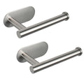 2 PCS Toilet Paper Holder, Premium SUS304 Stainless Steel Rustproof Wall Mounted Toilet Roll Holder No Drilling Toilet Tissues Holder for Bathroom, Washroom, Kitchen (Silver) - color: Silver