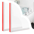 NINEFOX 2 Pack Shower Splash Guard, 9.45 X 9.45 Inches Large Splash Guards for Bathtub | Self-Adhesive Shower Corner Splash Guard to Keep Water in Shower or Bath, Shower Water Blocker from Splashing Out