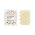 Silicone Shampoo Brush & Scalp Massager for Dry, Itchy & Dandruff Relief - Ergonomic Scrubber for Deep Hair Washing - Cream White - color: Light Yellow