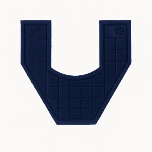 Guardian UPSAFETBLU 22" x 23" Toilet Restroom mat- Case of 12. Blue Color. - color: Blue, size: 22" x 23"