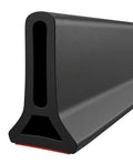 67Inch Collapsible Shower Threshold Water Dam 2" High Shower Barrier Water Stopper 2" Tall Shower Water Guard To Keep Water In Shower Dry And Wet Separation Bathroom Wheelchair Accessible Black - color: Black, style: 67inch
