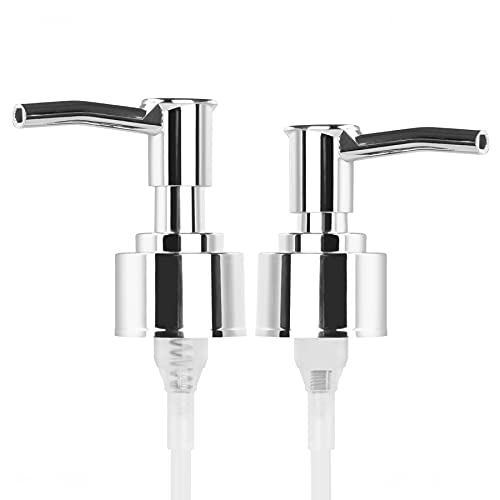 NiArt 5PCS Polished Chrome Plastic Soap Dispenser Bottle Replacement Pumps for DIY Resin Casting Mold, Rustproof Standard 28/400 26-28mm/1.02-1.10in Neck Bottles Essential Oil/Shampoo/Hand Soap/Lotion