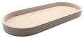 Premium 12” x 5” Silicone Vanity Tray | Sink and Surface Organizer with Sturdy Non-Slip Base | Heat Safe, Dishwasher Safe (Sand Dollar) - color: Sand Dollar