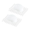 2 Pcs Self Draining Silicone Soap Holder - Waterfall Design Soap Dishes for Bathroom, Keeps Soap Bars Dry & Clean,Clear - color: Clear