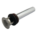 Kingston Brass KB5008 Fauceture Grid Drain with Overflow Hole, 1-1/4 inch by 6-inch, 17 gauge,, Satin Nickel - color: Brushed Nickel