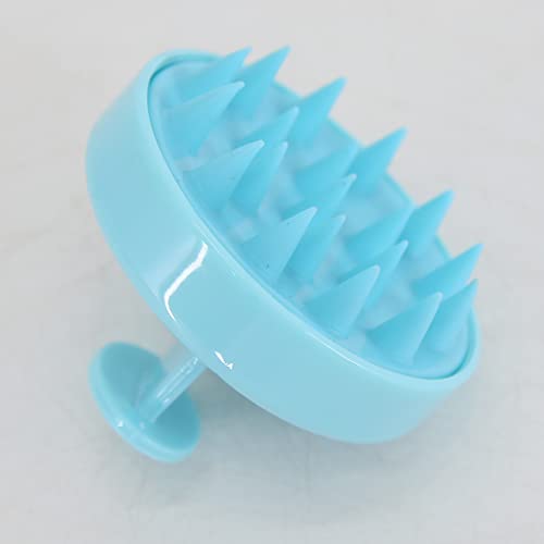 BTWTRY Light Green Hair Shampoo Brush Scalp Care Hair Brush with Soft Silicone Care Scalp Massager for The Scalp Exfoliate and Deep Scalp Cleansing (Light Green) - color: Light Green