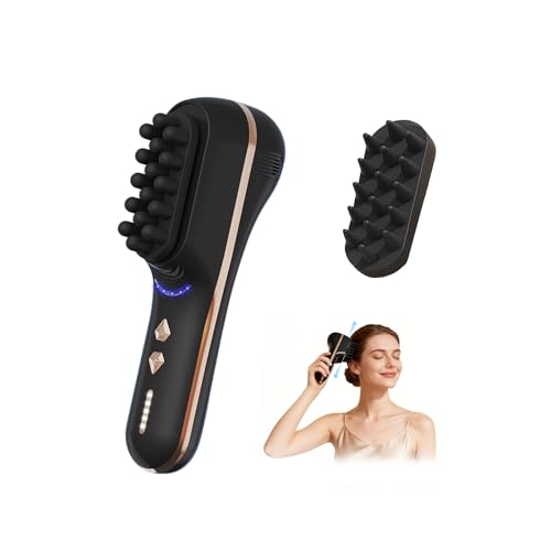 Electric Scalp Massager for Full-Body Relaxation - Cordless Handheld Head Massager with 5-Speed Deep Tissue Therapy & Fatigue Relief for Face, Arm, Shoulder & Body,Ideal for Home/Office Use