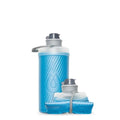 HydraPak Flux - Collapsible Backpacking Water Bottle (750ml, 1L, 1.5L) - BPA Free, Ultra Light, Spill-Proof Twist Cap - color: Tahoe Blue, style: 1L/32oz