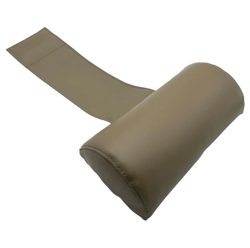 Poolzilla Universal Beige Spa Pillow, (1 Pack) Made of Soft Foam for Outdoor Hot Tubs and Chaise lounges - Adjustable Headrest and Weighted that Fits Any Spa - size: 1 Pack, style: Beige
