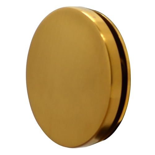 Westbrass D980R-18 Floating No-Hole Bath Waste Overflow Faceplate and Adaptor, Brushed Bronze - color: Brushed Bronze, size: 1 Pack