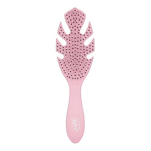 Wet Brush Go Green Hair Detangler Brush, Pink - Detangling Hair Brush - Ultra-Soft IntelliFlex Bristles Glide Through Tangles & Gently Loosens Knots While Minimizing Pain, Split Ends & Breakage - color: Pink, size: 1 Count (Pack of 2)