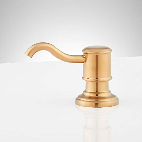 Signature Hardware 448559 Amberly Soap Dispenser - Polished Nickel - color: Polished Nickel