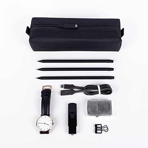 Comfyable Small Toiletry Bag for Men, Slim Mini Toothbrush Bag, Dopp Kit Bag - color: Cosmic Orange, size: Small