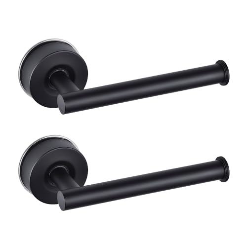 JOMOLA Toilet Paper Holder Black, 2 Pack - color: Black-2 Pack