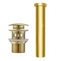 Free Standing Tub Drain Kit, Freestanding Tub Drain, Pop-Up Freestanding Bathtub Drain Stopper, Compatible with Freestanding Bathtub Drain Rough-in Kit (Gold) - color: Gold