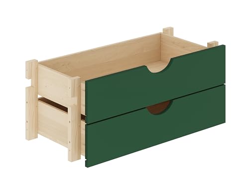 Palace Imports Solid Wood Tall Bathroom Pantry Cabinet with 4 Wooden Doors & Adjustable Shelves, Green - 100% Eco-Friendly, Renewable, Space-Saving Storage, 71.5" H x 32" W, Made in Brazil - color: Green