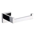 TASTOS Polished Chrome Toilet Paper Holder SUS304 Stainless Steel, Modern Square Half Open Bathroom 5 inch TP Holder Wall Mount Rustfree Tissue Roll Dispenser for Washroom Kitchen - color: Polished Chrome, size: Square (1 pack)