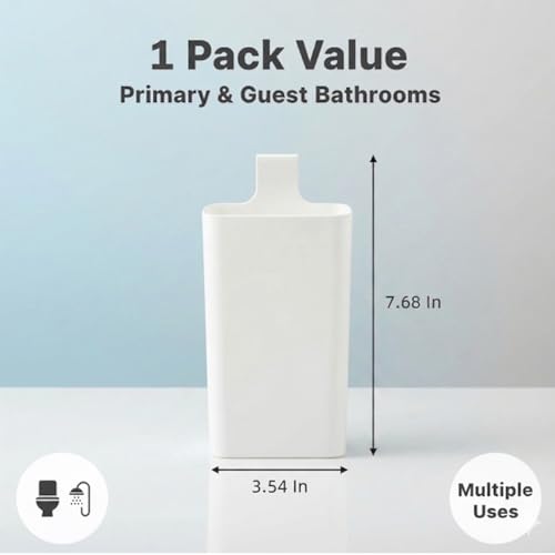1pcs-Piece Toilet Tablet Holder with Cleaning Gloves, Toilet Tank Caddy for Cleaning Discs, Heavy Duty PP & ABS Cleaner Bracket, Bathroom Organization Set