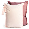 Tiny Twinkle Mess Proof Wet Bags | 2-Pack Reusable Waterproof Wet Bags for Swimsuits | Baby Clothes | Travel & Diaper Bag (Rose, Burgundy) - color: Rose, Burgundy, size: 2 Pack