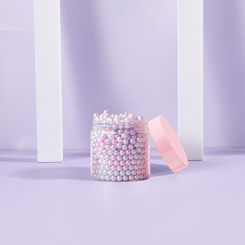 Eternal Moment 36 Pack 2 OZ Plastic Jars Round Clear Cosmetic Container Jars with Pink Lids, Perfect for Lotion, Slime，Cream, Ointments, Makeup, Eye Shadow, Samples, Pot, Travel Storage - color: Pink Lid, size: 2 Ounce