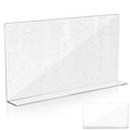 Cabilock Kitchen Sink Splash Guard 15.75X8.27 Inch Clear Acrylic Water Barrier for Bathroom and Kitchen Countertop Splash Prevention