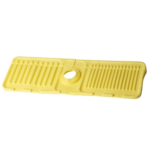 Silicone sink drainage pad with faucet hole, foldable splash guard, kitchen sink storage pad