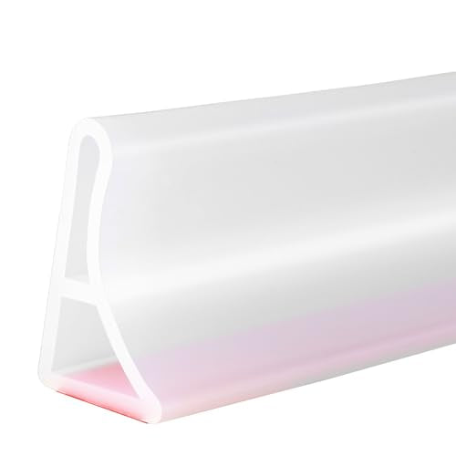 Duzzy 39 Inch Collapsible Shower Threshold Water Dam, Shower Dam Strip Water Stopper, Ideal for Wheelchair Accessible, Suitable for ADA Handicap Showers Bathroom