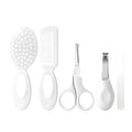 Baby Grooming Kit Newborn,Baby Health Care Kit,Baby Brush Soft Bristles 5 pcs Baby Nail Kit Nursery Care Kit Baby Hair Brush Hair Comb Nail Kit Safety Cutter Nail Clipper Set White - color: 5pcs White