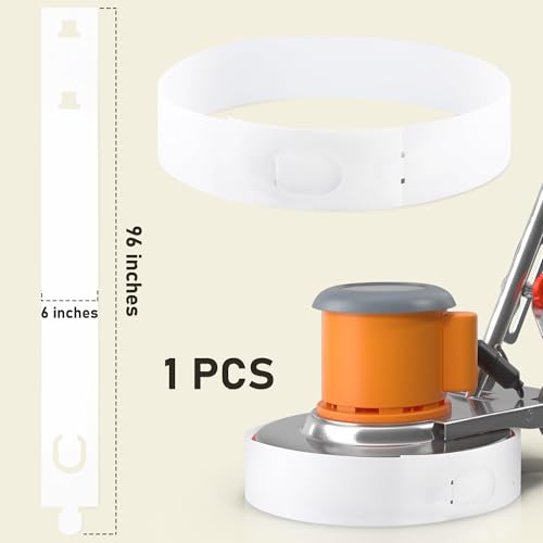 96" Splash Guard for Floor Scrubbers, Universal Scrubber Splash Guards, Adjustable Design Fits Various Machines with Slots, Protects Walls from Water & Chemicals during Scrubbing Stripping (1)