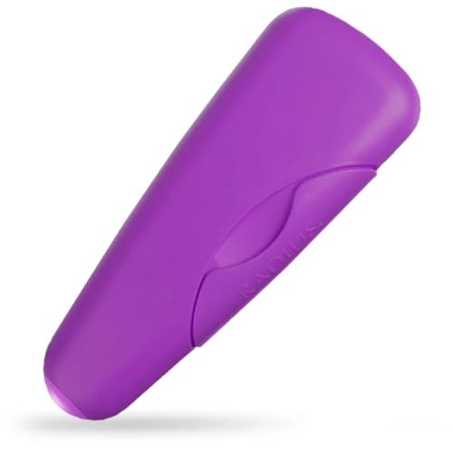 RADIUS Razor Travel Case, BPA-Free Recycled Plastic, Portable for Bathroom, School, Home, Camping - Purple - color: Purple