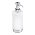 iDesign Hand Soap Dispenser, White | Bathroom or Kitchen, Refillable, Pump Bottle - color: White