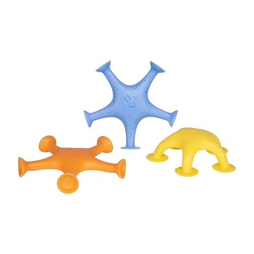 Ubbi Starfish Stretch and Suction Bath Toys, Baby Bath Accessory, Water Toys for Toddler Bath Time, Fun Baby Water Toys, Set of 3 - color: Starfish Stretch and Suction
