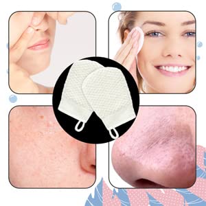 MIG4U 3 PCS Exfoliating Facial Scrubber Mitt, Face Cleanser Wash Mittens Exfoliator for Men & Women Dead Skin Cleaning Gloves