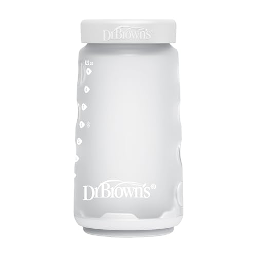 Dr. Brown's Silicone Baby Bottle Storage/Travel Caps, Secure Leakproof Lids, Fits 9 oz/270 mL and 5 oz/150 mL Silicone Bottles, BPA-Free, 2-Pack