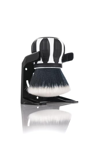 Detail Factory - Curveball XL Synthetic Brush - Ultra Soft Bristles, Comes with Storage Rack, Covers Large Area Inside or Outside Vehicles - Black Ice - color: White