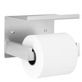Auxmir Self Adhesive Toilet Paper Holder with Shelf, Premium SUS304 Stainless Steel Rustproof Wall Mounted Toilet Roll Holder, Toilet Tissue Holder for Bathroom Shower Washroom Kitchen RV, Silver - color: Tp Holder With Shelf-silver